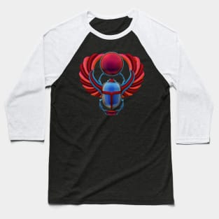 Colorful Egyptian Scarab Baseball T-Shirt